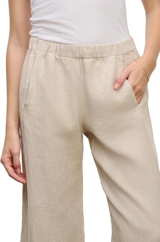Velvet by Graham & Spencer womens Lola Woven Linen Pants Pants in Saudi Arabia