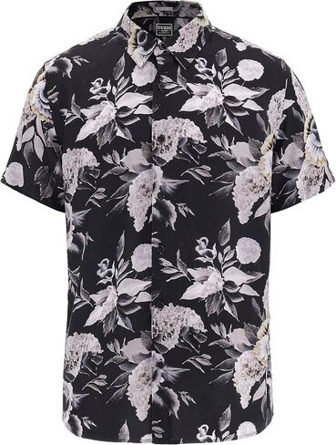 GUESS Men's Short Sleeve Eco Rayon Muted Floral Shirt in Saudi Arabia