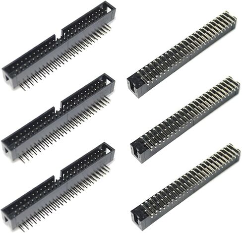 Oiyagai 20Pcs 50 Pins 2.54mm Pitch Right Angle Connector Pin IDC Box Headers in Saudi Arabia