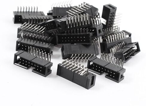 Oiyagai 20Pcs 50 Pins 2.54mm Pitch Right Angle Connector Pin IDC Box Headers in Saudi Arabia