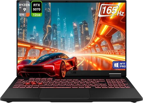 ASUS TUF A16 Copilot+ Gaming Laptop, AMD Ryzen AI 9 270, 32 GB DDR5 RAM, 2 TB PCle SSD, 16" FHD+ (1920x1200) 165Hz Display, Nvidia G-Force RTX 5070, 1-Zone RGB Keyboard, W11 Pro, Jaegar Gray in Saudi Arabia