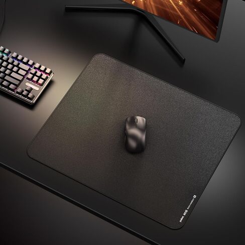Pulsar - eS1 Esports Professional Level Gaming Mouse Pad 4mm Thickness Anti-Slip Base Anti-Fray Precision Stitching Medium to high Glide Speed 19.3in x 16.5in (XL, Black) in Saudi Arabia