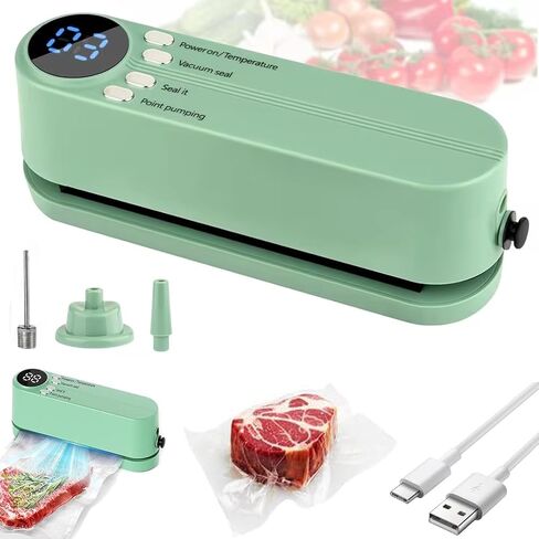 Sealer Mini Vacuum Sealer 3 in 1 cordless food sealer للتخزين الجاف/الرطب للتخزين المحمولة باليد الخاطئة بالحرارة المقلدة in Kuwait