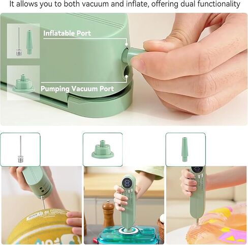 Sealer Mini Vacuum Sealer 3 in 1 cordless food sealer للتخزين الجاف/الرطب للتخزين المحمولة باليد الخاطئة بالحرارة المقلدة in Kuwait