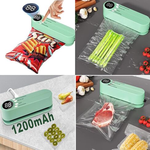 Sealer Mini Vacuum Sealer 3 in 1 cordless food sealer للتخزين الجاف/الرطب للتخزين المحمولة باليد الخاطئة بالحرارة المقلدة in Kuwait