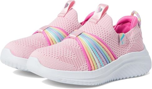 Skechers Kids Girls Ultra Flex 3.0-Splendid Spots Sneaker, Black/Multi, 4.5 Big Kid in Saudi Arabia