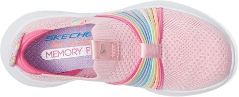 Skechers Kids Girls Ultra Flex 3.0-Splendid Spots Sneaker, Black/Multi, 4.5 Big Kid in Saudi Arabia