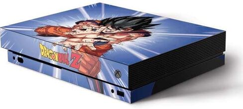 Skinit Decal Gaming Skin Compatible with Xbox One X Console - Officially Licensed Dragon Ball Z Goku Kamehameha Blast Design in Kuwait