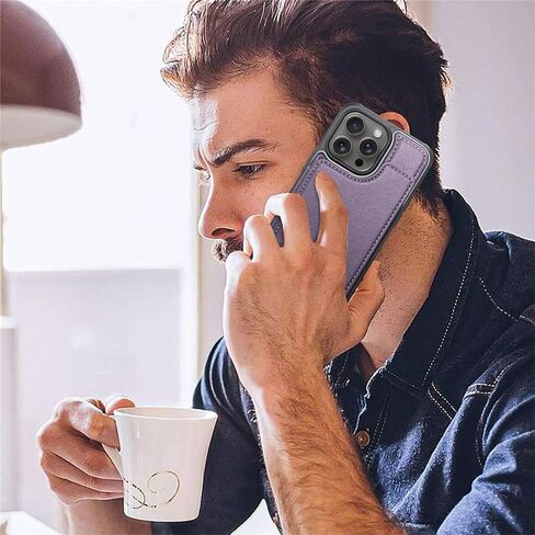 لـ iPhone 16 Pro Max Case Wallet مع حامل البطاقة ، Wallet Case for iPhone 16 Pro Max ، حظر RFID ، غلاف هاتف Retro Pu Leather Recover in Kuwait