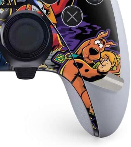 Skinit Decal Gaming Skin Compatible with PS5 DualSense Edge Pro Controller - Officially Licensed Scooby Doo vs Monsters Design in Saudi Arabia
