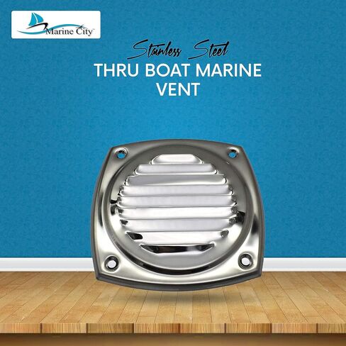 MARINE CITY 304 Grade Stainless Steel Polished Thru Vent 4 Inches for Marines – Boats – Ships – Yachts – Kayaks (Pack of 1) in Saudi Arabia