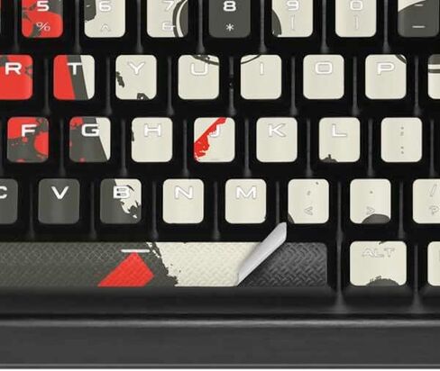 Skinit Decal Skin Compatible with K95 RGB Platinum Mechanical Gaming Keyboard - Officially Licensed Warner Bros Jason Voorhees Mask Design in Saudi Arabia