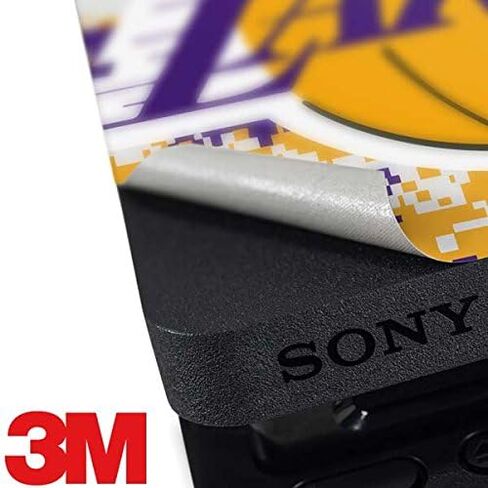 Skinit Decal Gaming Skin Compatible with PS4 Slim Bundle - Officially Licensed NBA Los Angeles Lakers Canvas Design in Saudi Arabia
