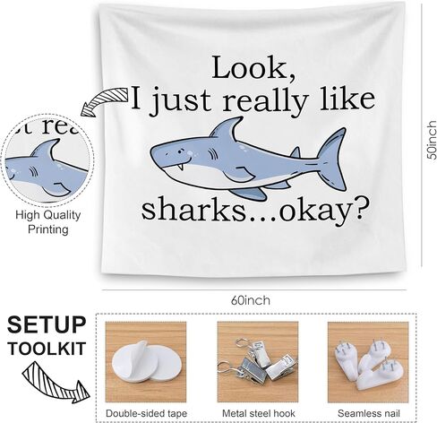 QGFM نسيج القرش، ديكور جدار القرش، تشريح سمك القرش التعليمي نسيج الجدار شنقا للفصول الدراسية غرفة نوم الأطفال ديكور غرفة اللعب، ديكور الأحياء البحرية، ديكور الفصول الدراسية المحيط، 50 × 60 بوصة in Kuwait
