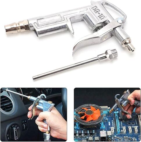Air Duster, Aluminum Alloy Stainless Steel High Pressure Pneumatic Cleaning Tool with 8mm Mouthpiece for Factory School Home Dust Removal in Saudi Arabia