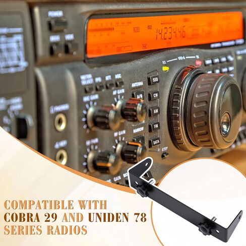 Zonon 1 Set Radio Replacement Mounting Bracket Compatible with Cobra 29 or Uniden 78 CB Radio with 2pcs 5mm Bracket Knobs in Saudi Arabia