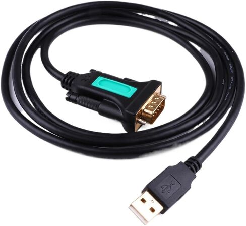 USB 2.0 to RS232 DB9 Serial Cable Male Converter Adapter with L2303 Chipset for Win10 8.1 8 7 XP 2000 5ft(PL2303 Chipset) in Saudi Arabia