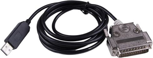 USB to DB25 Serial Programming Cable DB25 Male Null Modem Full Handshak Chipset Serial Converter Cable in Saudi Arabia