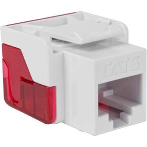 ICC CAT6 Keystone Jack with Inline IDC No Pair Split Wiring (Easier Termination) UL Listed PoE++ TAA Compliant for Wall Plate or Patch Panel, Works with JackEasy Termination Tool, White