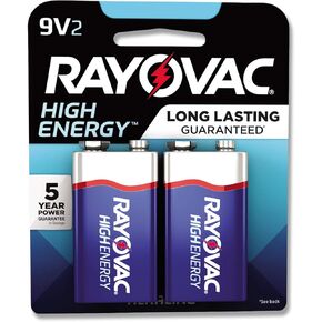 Rayovac Alkaline 9Volts Battery 2 Pack