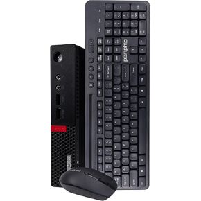 Lenovo ThinkCentre M600 Micro Desktop Computer PC, Intel Pentium, 8GB RAM, 512GB SSD, Windows 10 Pro, Wireless Keyboard & Mouse, WiFi (Renewed)