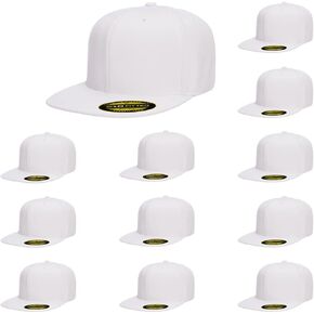 Flexfit 210 Premium Fitted Wool Blend Fabric Pro Baseball On-Field Style Cap | Bulk Pack Available