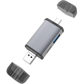 POPETPOP OTG Memory Card Reader USB Hub Adapter for USB C Cards Portable OTG Converter for Laptops Phones Tablets Efficient Data Transfer Safe Removal Protection in Kuwait