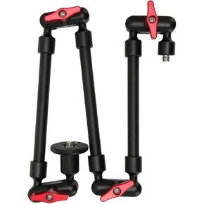 31 Inch 78.7cm Mic Boom Arm Camera Clamp Mount, 360 Degree Rotation with 1/4in 3/8in Thread, Magic Arm Camera Mount for DSLR Cameras, Action Cameras, Mini Cameras