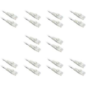 WHITE 100FT CAT5 CAT5e RJ45 PATCH ETHERNET NETWORK CABLE 100 FT