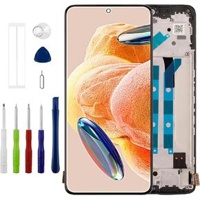Duotipa 6.67" TFT Display for Redmi Note 12 Pro 4G ‎2209116AG, 2209116AG (Black with Frame) LCD Display Touch Screen Digitizer Assembly Replacement with Tool Sets