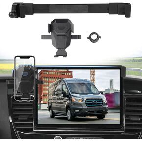 Car Phone Holder for 2022-2025 Ford E-Transit/23-25 Transit Accessories,Adjustable GPS E-Transit Phone Mount ONLY for 12-inch Screen,Hands-Free Ultra Stable Air Vent Phone Stand Anti-Shake