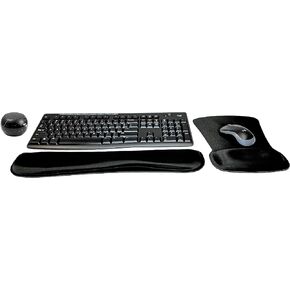 Logitech MK270 Wireless Keyboard & Mouse Combo Active Lifestyle Travel Home Office Must-Have Modern Bundle with Special Edition Mini Marble Portable Wireless Bluetooth Speaker, Gel Wrist & Mouse Pad