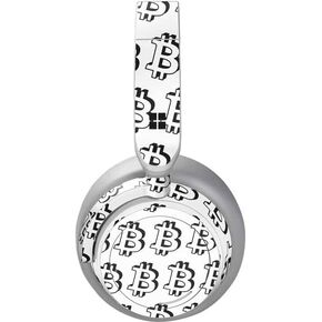 Skinit Decal Audio Skin Compatible with Surface Headphones - Originally Designed Bitcoin Pattern Design