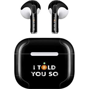 Skinit Skinit Audio Audio Skin متوافق مع Apple Airpods (الجنرال الثالث ، 2021) - Skinit مصمم في الأصل قلت لك حتى التصميم