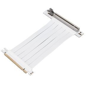 Dilwe PCI-E x16 3.0 Extender Riser Cable, PCI E Extension Cable 15cm 128Gbps High Speed Riser Card for Graphics Card Sound Card Network Card(White)