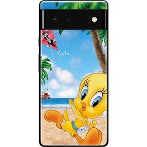 Skinit Phone Decal Skin Compatible with Google Pixel 6 - Officially Licensed Warner Bros Tweety Bird iPod Design
