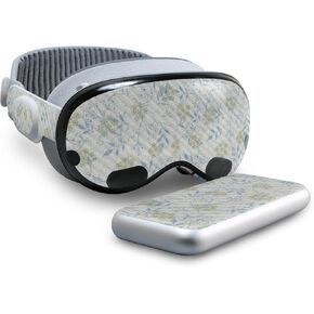 Carbon Fiber Skin Compatible with Apple Vision Pro - Jasmine - Premium 3M Vinyl Protective Wrap Decal Cover - Easy to Apply | Crafted in The USA by MightySkins