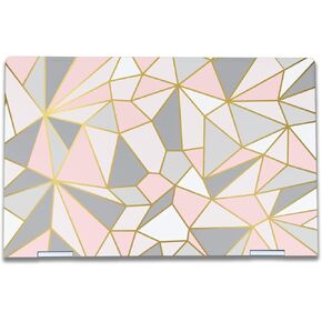 Laptop Skin Compatible with HP Envy x360 15.6" (2023) - Rose Gold Polygon - Premium 3M Vinyl Protective Wrap Decal Cover - Easy to Apply | Crafted in The USA by MightySkins