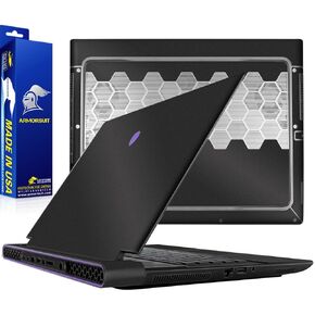 ArmorSuit MilitaryShield Matte Black Metallic Skin Vinyl Wrap for Alienware m16 R1 (16 Inch)