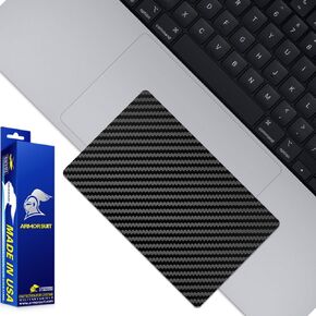 ArmorSuit MilitaryShield Black Carbon Fiber Skin Vinyl Wrap for Apple MacBook Pro 16" (2023) - TouchPad