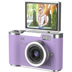 كاميرا رقمية 4K للتركيز التلقائي للتصوير الفوتوغرافي ، كاميرا Vlogging 48 ميجابكسل ، كاميرا سفر شاشة سعة 2.4 وصول