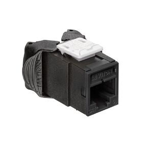 Leviton 61UJK-RE6 Atlas-X1 CAT 6 UTP Jack, Black