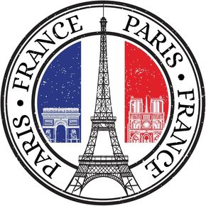 Paris Sticker, Paris France, 3 inch Sticker (Waterproof Vinyl Decal for Car, Water Bottle, Laptop, iPad, Window, Cooler, Luggage, Bumper, Toolbox, Locker), 3 inch, S802
