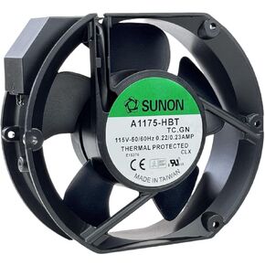 for SUNON A1175-HBT TC.GN AXIAL Fan, 115VAC 50/60Hz 0.22/0.23A 2-pin Cooling Fan 172×150×51mm Fan A1175-HBT TC.GN