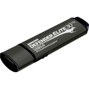 Defender ELITE30 ، أجهزة مشفرة ، آمنة ، محرك أقراص فلاش USB 3.0 SuperSpeed ​​، الأسود