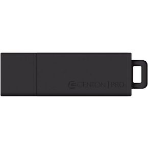 Centon DataStick Pro2 USB 2.0 Flash Drive 4GB x 1, Black (S1B-U2T2-4G)