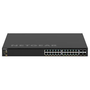NETGEAR M4350 Series M4350-24G4XF 28 Port Switch GSM4328 | L3 Managed Stackable | 24x1G PoE+ 720W | 4x10G SFP+ | Rack-Mountable | Cloud Care's 3 Year Warranty SupportPlus Included