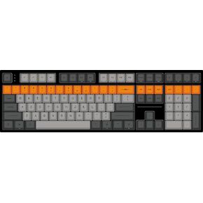 Varmilo VBM108 Lure Bot: Lie White LED Dye Sub PBT Mechanical Keyboard (Varmilo EC Rosery V2)