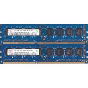 8GB kit, (2 x 4GB) 240-pin DIMM, DDR3 PC3-10600U,Dual Rank, Non ECC ram Memory Module by Hynix (HMT351U6CFR8C-H9)