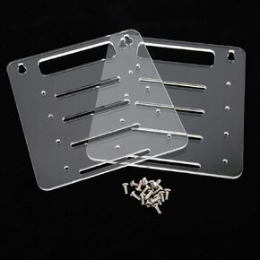 Shipenophy 4 Layer Hard Disk Drive Rack HDD Cage Tray Generous Clear Acrylic DIY Beautiful for Desktop Computer